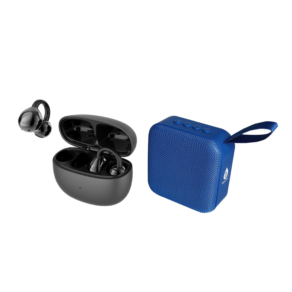 Total Audio Experience Set – Wireless Earbuds with 8D Sound + 360° Surround Speaker-0