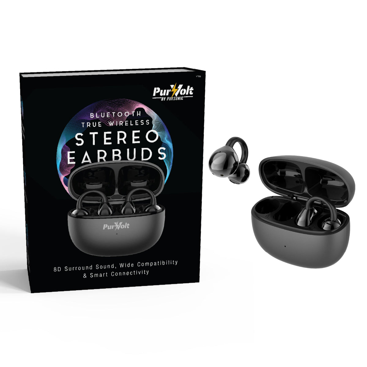Power & Sound Essentials Bundle – 5-in-1 Folding Wireless Charging Station + True Wireless Earbuds-4