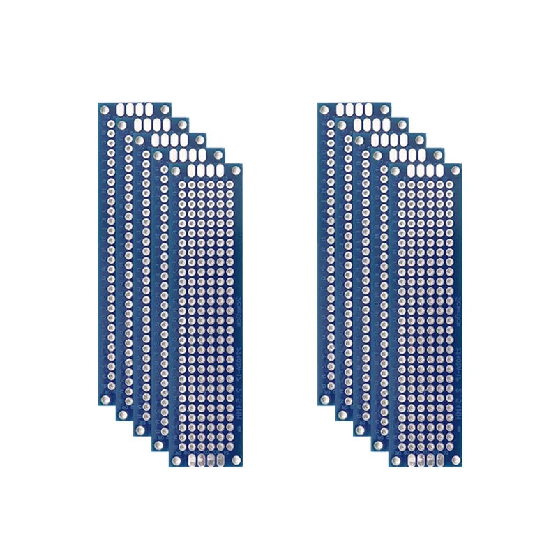 5/10PCS PCB Board Prototype Board Blue 2x8/3x7/4x6/5x7/7x9cm Double Sided Circuit Boards For DIY Soldering Project-7