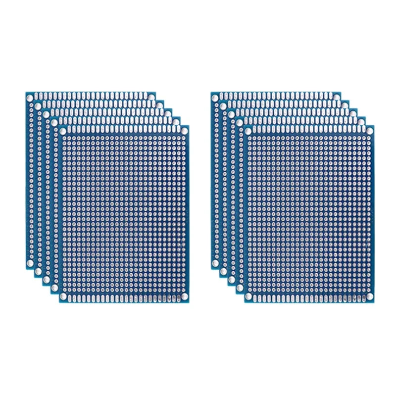 5/10PCS PCB Board Prototype Board Blue 2x8/3x7/4x6/5x7/7x9cm Double Sided Circuit Boards For DIY Soldering Project-13