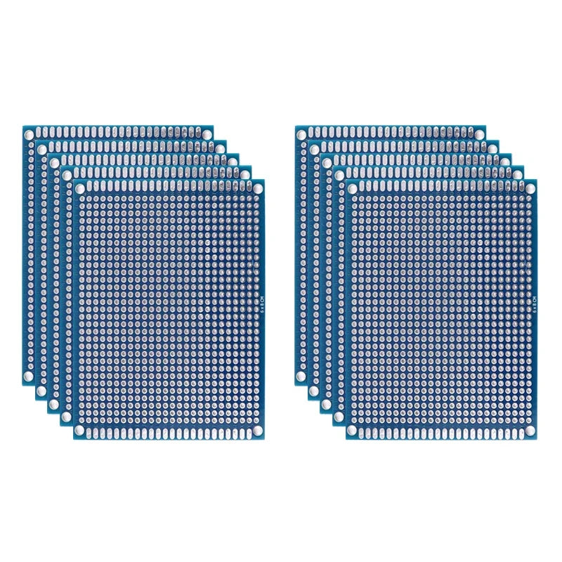 5/10PCS PCB Board Prototype Board Blue 2x8/3x7/4x6/5x7/7x9cm Double Sided Circuit Boards For DIY Soldering Project-16