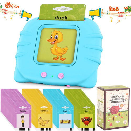 1 SET 224 WORDS KID TALKING CARDS 112 CARD ELECTRONIC COGNITIVE...