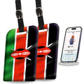Smart Bag Security Tag - Kenya Flag [Pack 2]-0